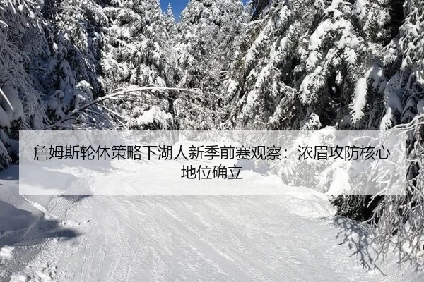 詹姆斯轮休策略下湖人新季前赛观察：浓眉攻防核心地位确立